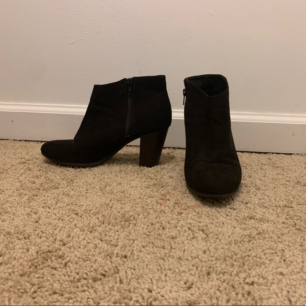 Suede booties